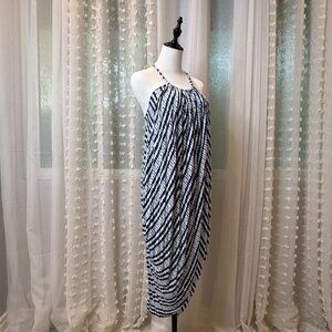 Comfy Stylish Stretch-Knit Tie-Dye Cover-Up Vacation Lounge Dress